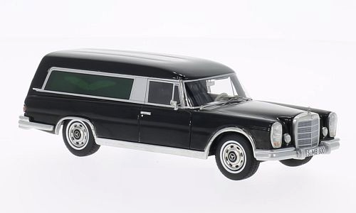 Mercedes-Benz 600 Polmann Hearse - Preto<BR>1/43