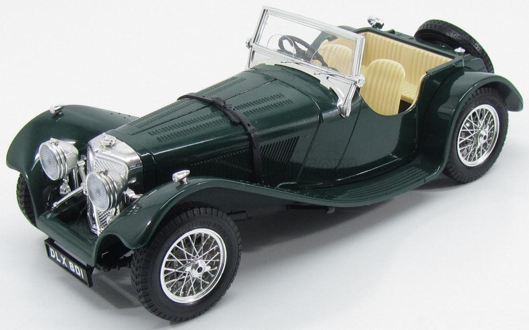 Jaguar SS100 - 1937 - Verde<BR>1/18
