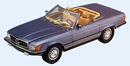 Mercedes-Benz 450 SL European Version - 1973 - Azul<BR>1/18