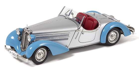 Audi Front 225 Roadster - 1935 - Azul/Prata<BR>1/18