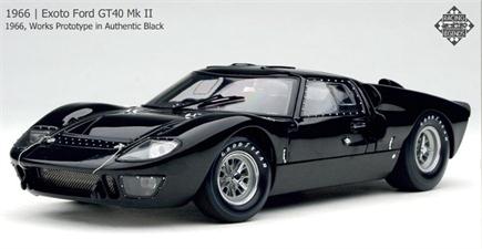 Ford GT40 Mk II - 1966 - Preto<BR>1/18 Ford GT40 Mk II - 1966 - Preto<BR>1/18