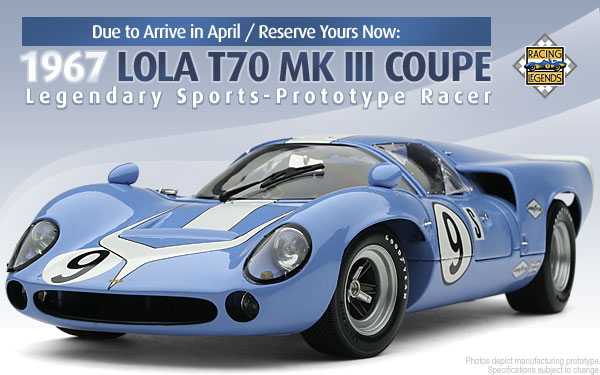 Lola-Chevrolet T70 # 8 - 1968<BR>1/18 Lola-Chevrolet T70 # 8 - 1968<BR>1/18