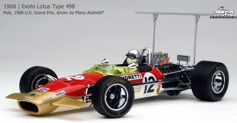 F1 Lotus Ford Type 49B  # 12 Pole USA  GP - 1968<BR>1/18