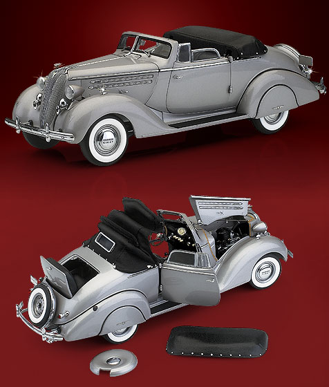 Hudson Eight Convertible - 1936 - Chumbo<BR>1/24