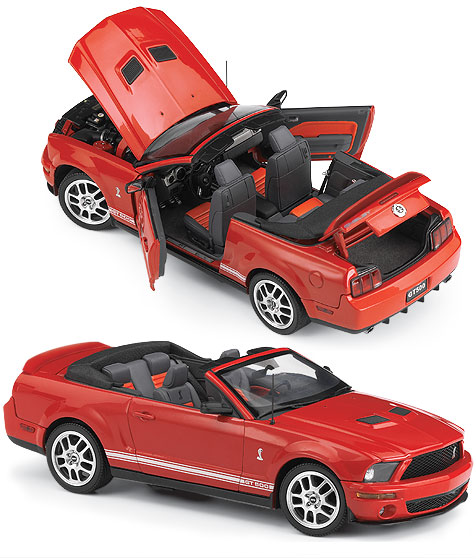 Shelby® Mustang GT-500 Convertible - 2007 - Vermelho<BR>1/24