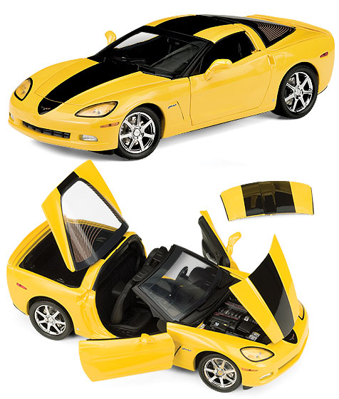 Corvette® Hertz ZHZ Coupe - 2008 - Amarelo<BR>1/24
