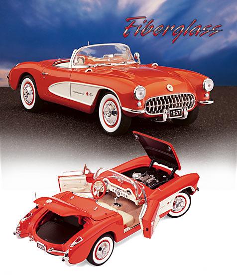Corvette® Fuelie - Fiberglass - 1957 - Vermelho<BR>1/24
