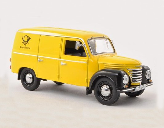 IFA Framo V901/2 Kastenwagen - 1954 - Amarelo<BR>1/43