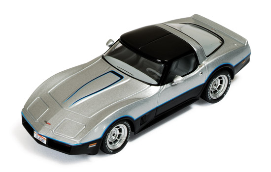 Chevrolet Corvette C3 - 1980 - Prata/Preto<BR>1/43