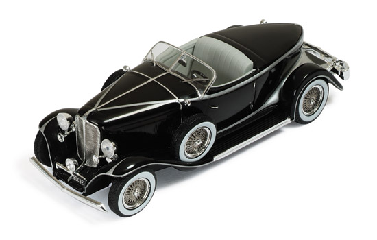 Auburn Boat Tail Roadster - 1933	 - Preto<BR>1/43