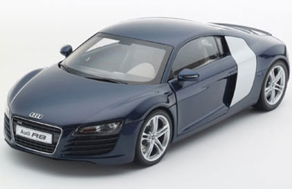 Audi R8 4.2 V10 - 2005 - Azul<BR>1/18