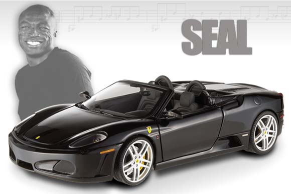 Ferrari F430 Spider Seal - 2014 - Preto<BR>1/18 Ferrari F430 Spider Seal - 2014 - Preto<BR>1/18