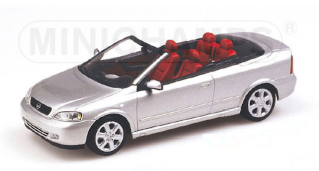 Opel Astra Cabriolet - 2000 - Prata<BR>1/43