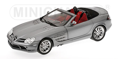 Mercedes-Benz SLR McLaren Roadster - 2007 - Cinza<BR>1/18