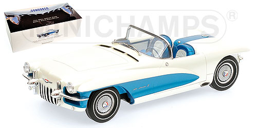 LaSalle II Roadster Concept - 1955 - Branco/Azul<BR>1/18