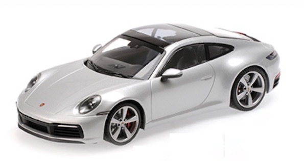 Porsche 911 Carrera 4S - 2019 - Prata<BR>1/18