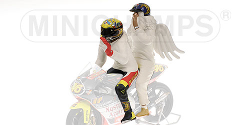 Figura Rossi + Anjo 250 ccm GP Rio de Janeiro - 1999<BR>1/12