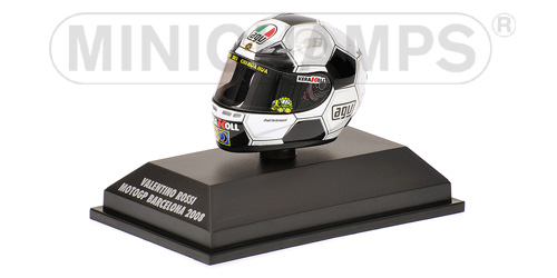 Capacete AGV Barcelona GP - 2008 - Valentino Rossi<BR>1/8