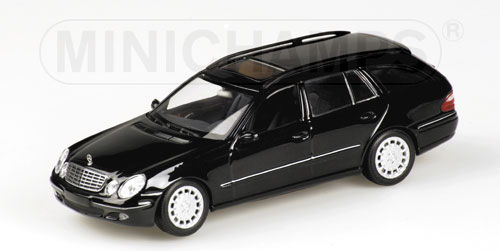 Mercedes-Benz E-Class T-Model - 2003 - Preto Metalico<BR>1/43