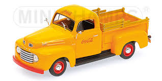 Ford F1 Coca-Cola - 1949 - Amarelo<BR>1/43