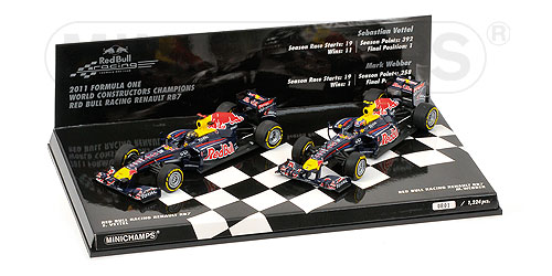 F1 Red Bull Racing RB7 World Set - 2011 - Vettel/Webber<BR>1/43