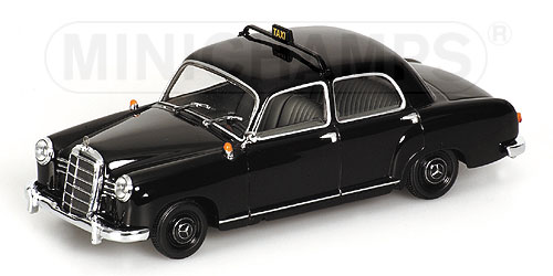 Mercedes-Benz 180 Taxi - 1953 - Preto<BR>1/43