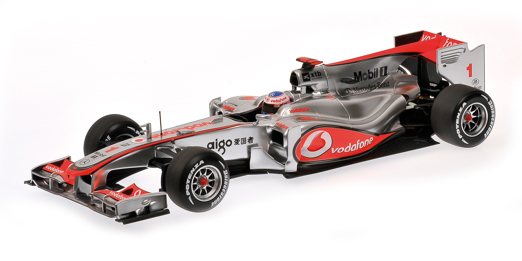 F1 McLaren Mercedes MP4/25 - 2010 - J.Button<BR>1/18