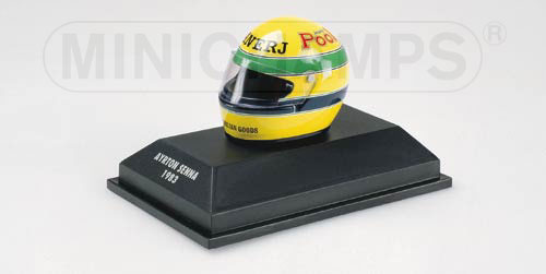 Capacete Bell F3 Pool - 1983 - Ayrton Senna<BR>1/8