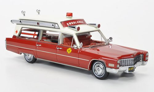 Cadillac S&S Ambulance - 1966 - Vermelho<BR>1/43