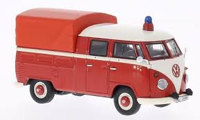 VW T1 Doppelkabine - Vermelho<BR>1/43