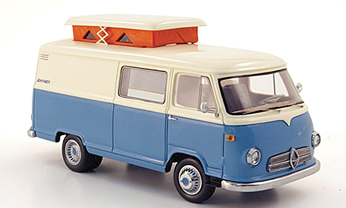 Borgward Hymer Caravano - Branco/Azul<BR>1/43