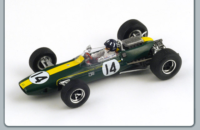 F1 Lotus 33 BRM # 14 Monaco GP 2nd - 1967 - Graham Hill<BR>1/43