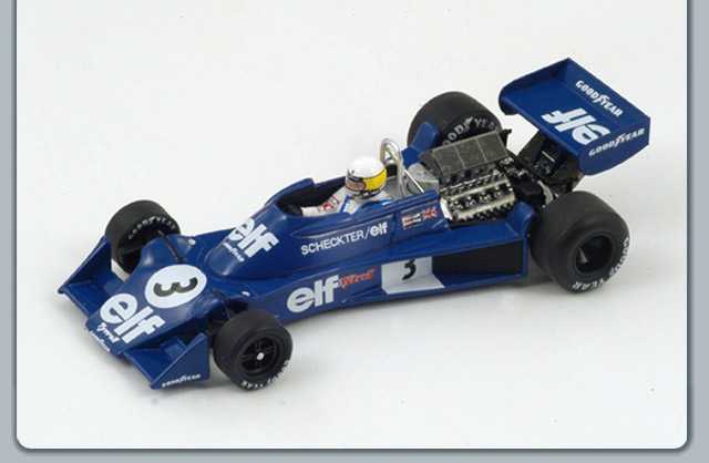 F1 Tyrrell 007 # 3 Spanish GP - 1976 - Jody Scheckter<BR>1/43