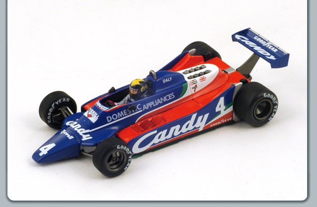 F1 Tyrrell 010 # 4 British GP 4th - 1980 - Derek Daly<BR>1/43