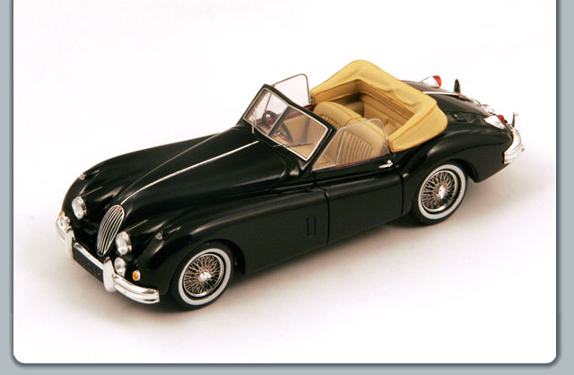 Jaguar XK 140 Drophead - Preto<BR>1/43