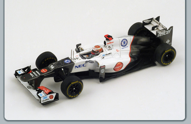 F1 Sauber C31 # 14 Monaco GP - 2012 - Kamui Kobayashi<BR>1/43