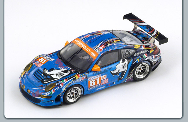 Porsche 997 GT3 RSR Flying Lizard # 81 Le Mans - 2011<BR>1/43