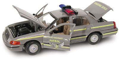 Ford Crown Victoria Police Ohio - 1999 - Cinza<BR>1/43