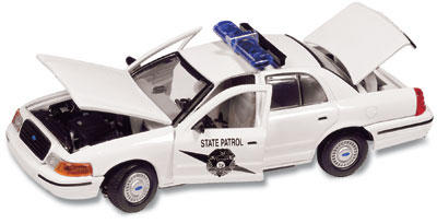 Ford Crown Victoria Police Washington - 2000 - Branco<BR>1/43