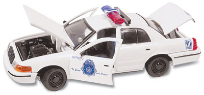 Ford Crown Victoria Police Denver - 2001 - Branco<BR>1/43