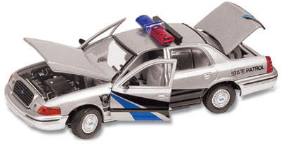 Ford Crown Victoria Police Colorado -  1999 Prata<BR>1/43