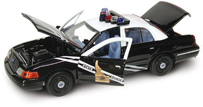 Ford Crown Victoria Police Idaho - 2000 - Preto<BR>1/43