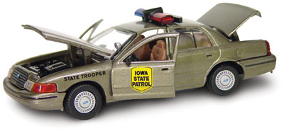 Ford Crown Victoria Police Iowa - 2000 - Bege<BR>1/43