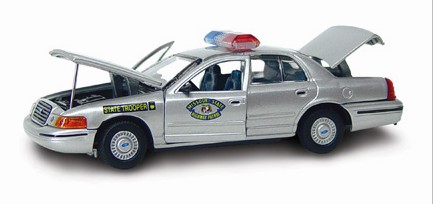 Ford Crown Victoria Police Missouri - 2000 - Prata<BR>1/43