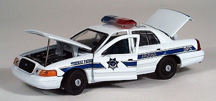 Ford Crown Victoria Police Arizona - 2003 - Branco<BR>1/43