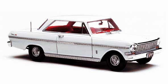 Chevrolet Nova Ermine - 1963 - Branco<BR>1/18