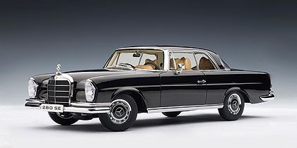 Mercedes-Benz 280 SE Coupe - 1968 - Preto<BR>1/18