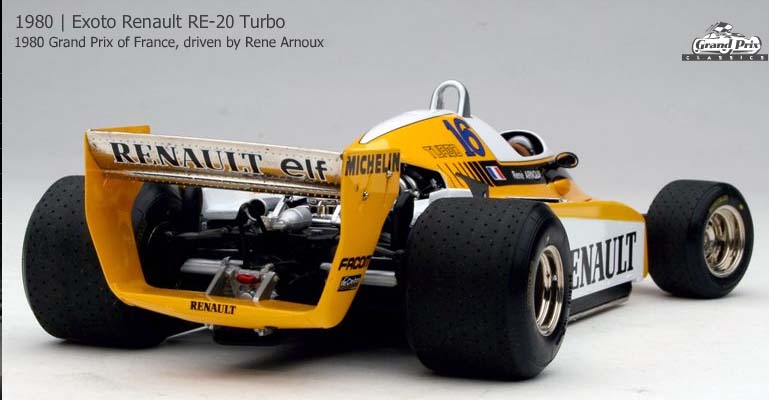 F1 Renault RE20 # 16 - 1980 - R.Arnoux<BR>1/18 F1 Renault RE20 # 16 - 1980 - R.Arnoux<BR>1/18