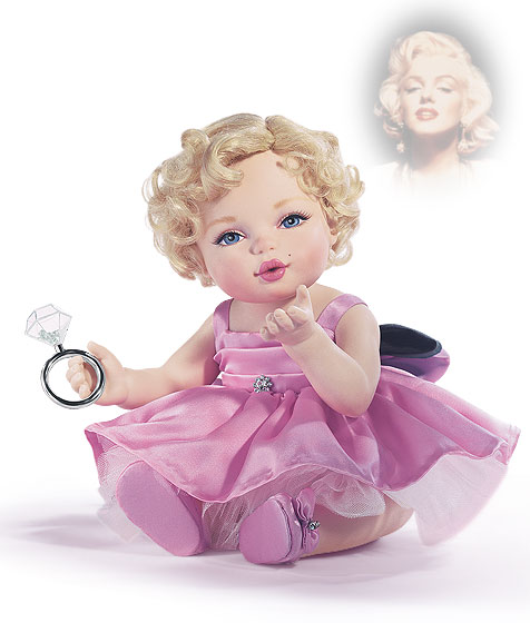 Boneca Nene Marilyn Monroe em Porcelana Boneca Nene Marilyn Monroe em Porcelana