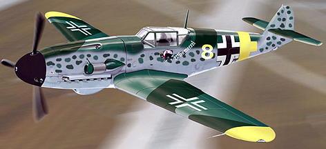 Me-109 F2 Messerschmitt<BR>1/48 Me-109 F2 Messerschmitt<BR>1/48